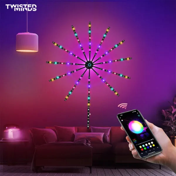 شريط إضاءة LED للموسيقى من Twisted Minds RGB Firework. شريط إضاءة LED للموسيقى من Twisted Minds RGB Firework.